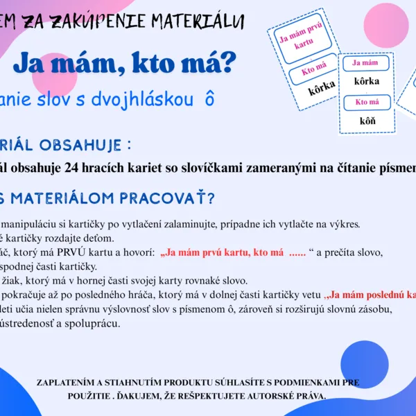 Ja mám, kto má? ô