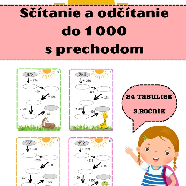 Sčítanie a odčítanie do 1 000