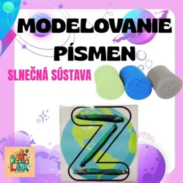 Modelovanie písmen - slnečná sústava