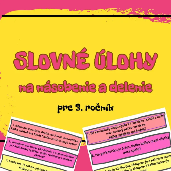 SLOVNÉ ÚLOHY