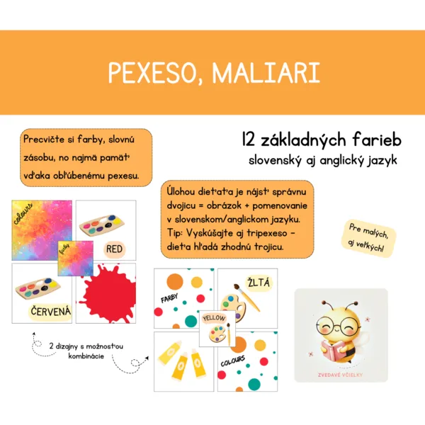 Pexeso, maliari 