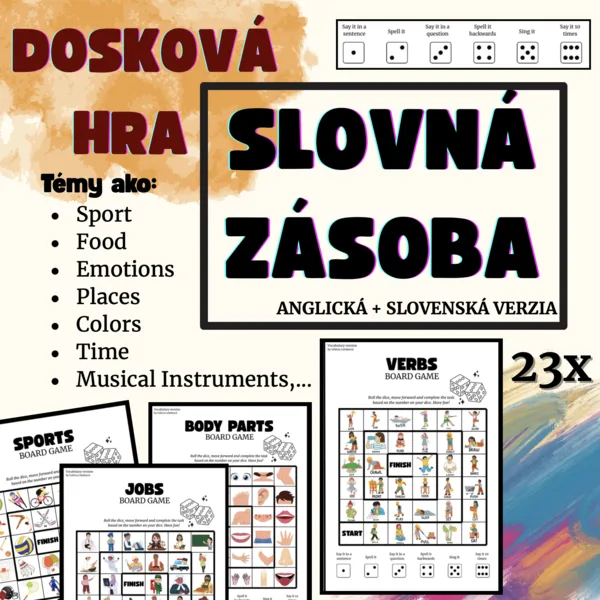 Slovná zásoba - Dosková hra (23ks)