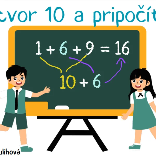 Utvor 10 a pripočítaj