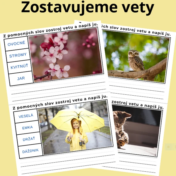 Tvorenie viet 1., 2. ročník ZŠ