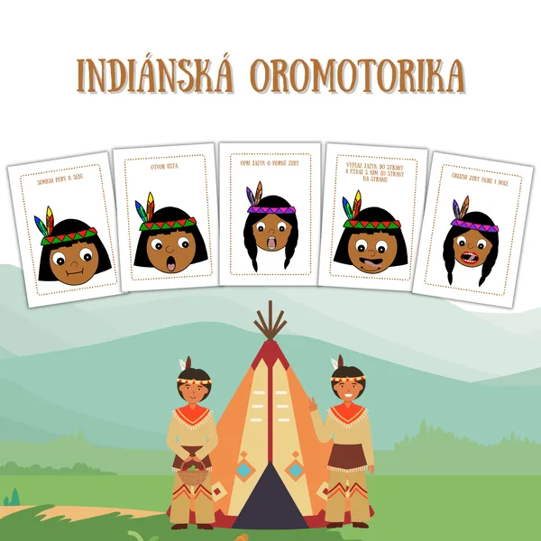 Indiánská oromotorika - brožúra