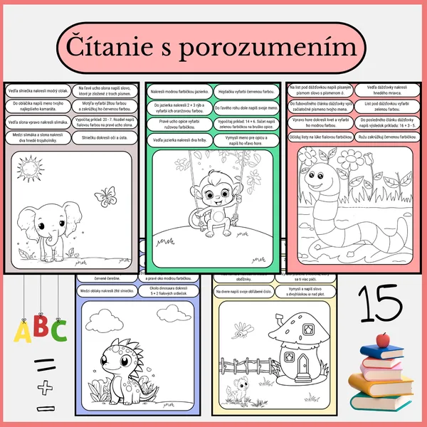 Čítanie s porozumením - pracovné listy