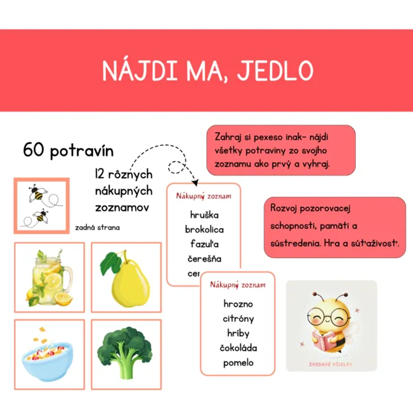 Nájdi ma - JEDLO