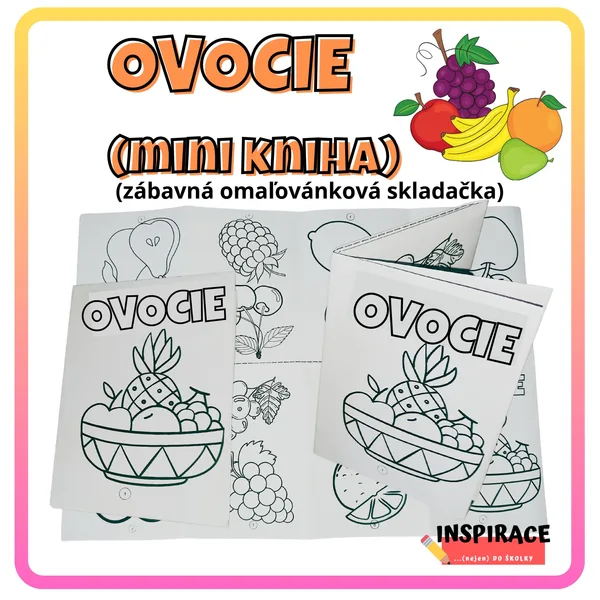 OVOCIE - mini kniha 🍏🍓🍋🍊🍇