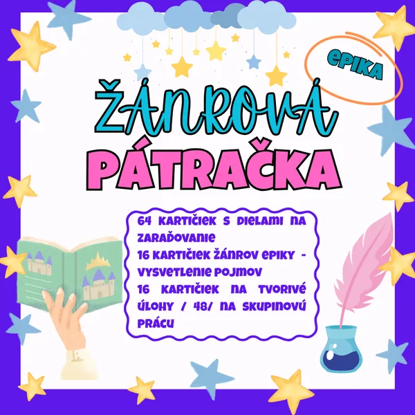 Žánrová pátračka / epika, žánre, literatúra