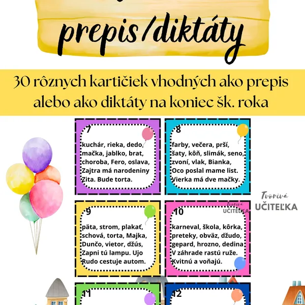 Diktáty/prepis