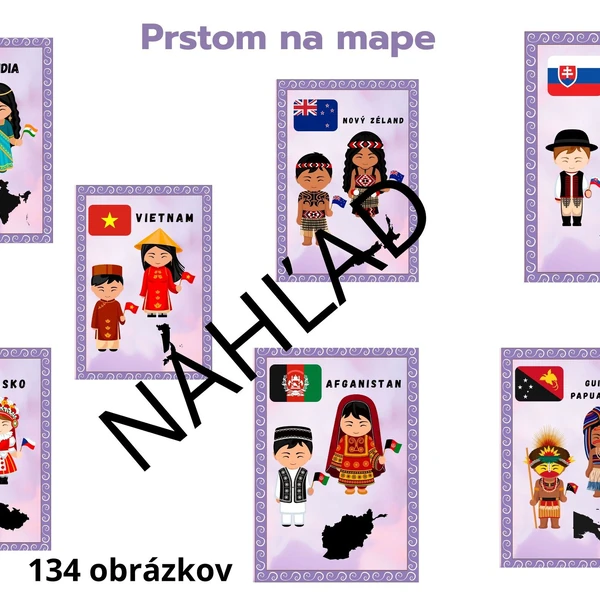 Prstom na mape - demonštračné obrázky