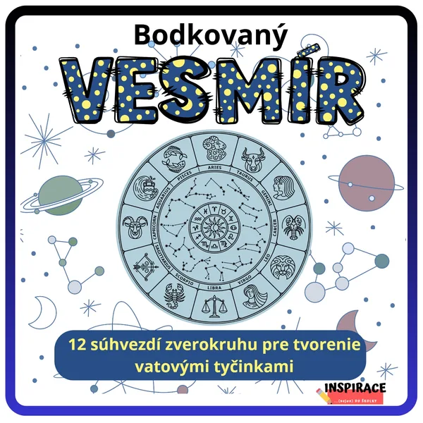 Bodkované 🌟 SÚHVIEZDÍ (VESMÍR) 💫