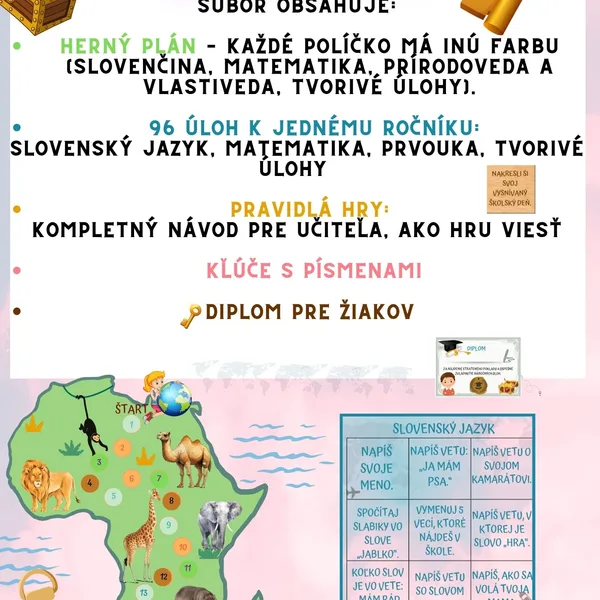 ☀️ Dobrodružstvo poznania - OPAKOVANIE 1. ROČNÍKA ☀️