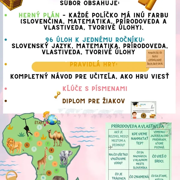 ☀️ Dobrodružstvo poznania - OPAKOVANIE 4. ROČNÍKA ☀️