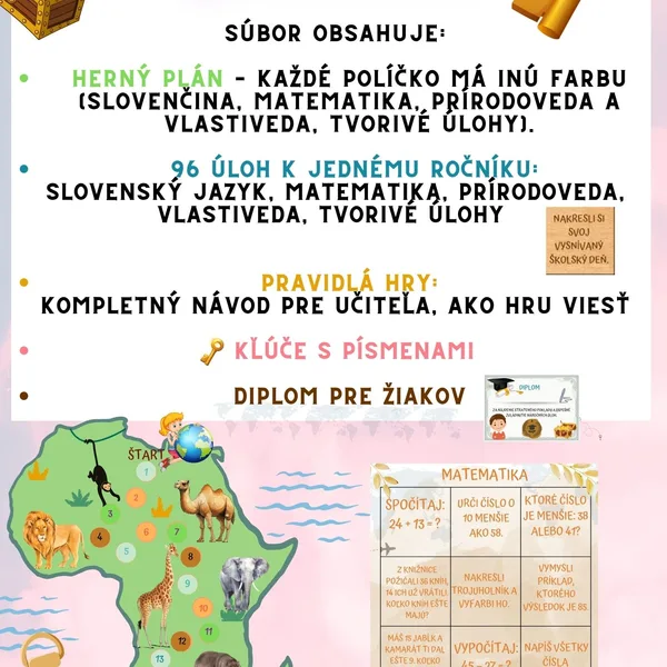 ☀️ Dobrodružstvo poznania - OPAKOVANIE 2. ROČNÍKA ☀️