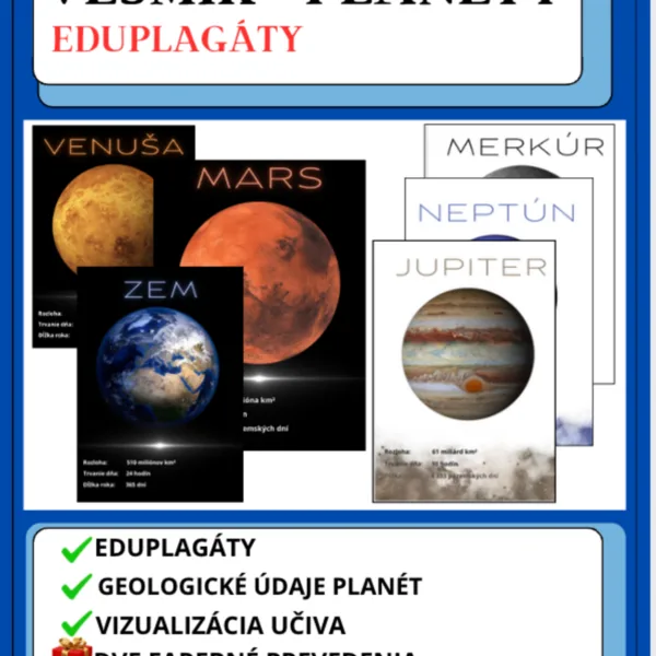 VESMÍR - PLANÉTY: eduplagáty