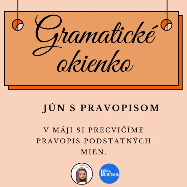JÚN S PRAVOPISOM - pravopisné cvičenie