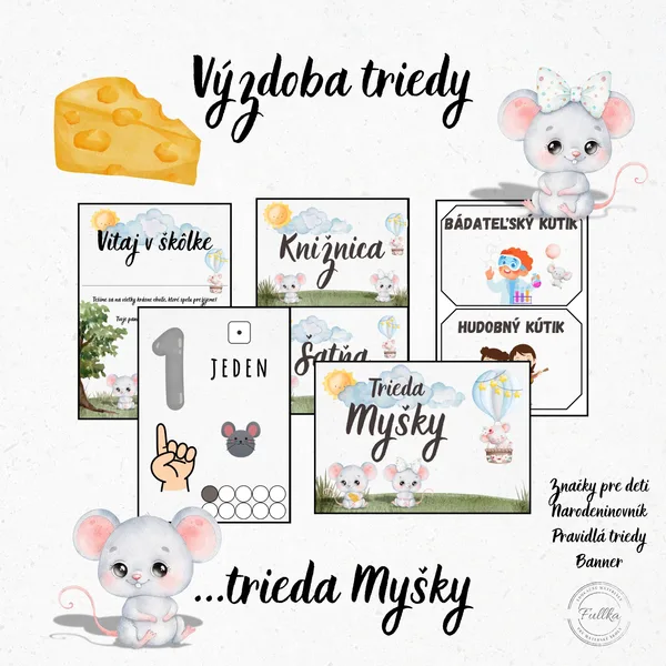 Myšky, Výzdoba triedy, Narodeninovník