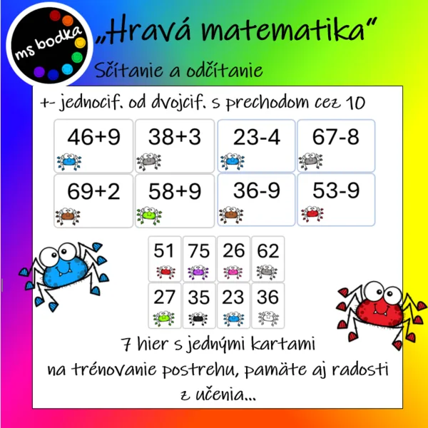 HRAVÁ MATEMATIKA sčítanie a odčítanie do 100 cez 10