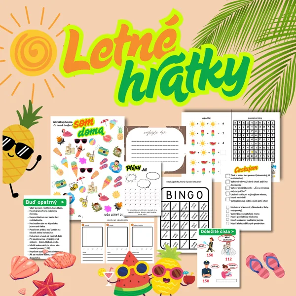 Letné hrátky / leto zábavne, hravo a bezpečne/ letná brožúrka