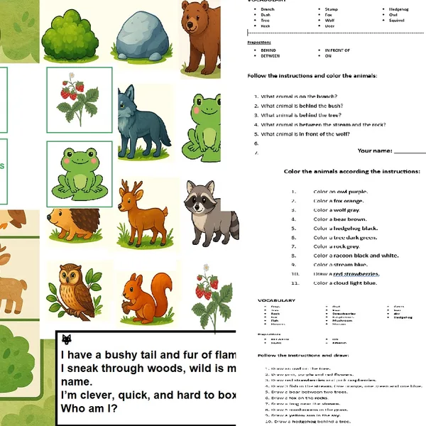  "FOREST ANIMALS" 