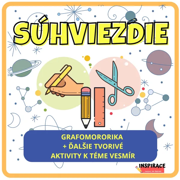 Spájaj súhvezdie 🌟 - pracovné listy