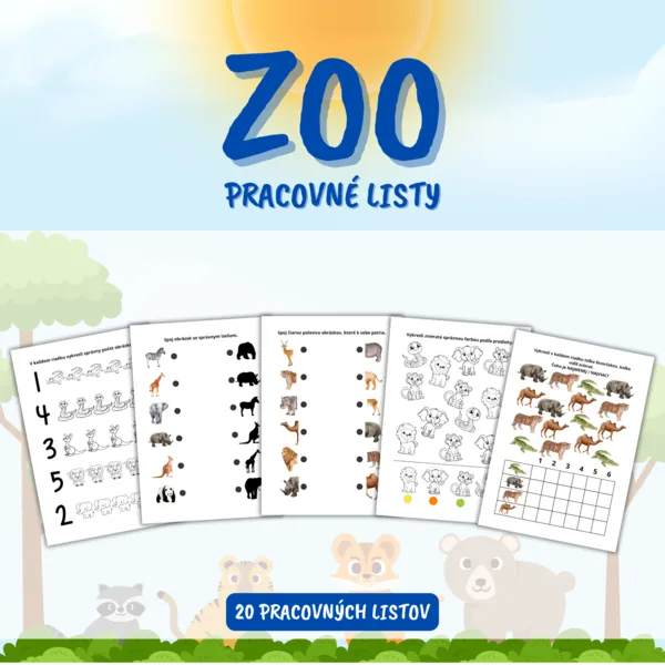 ZOO - brožúra - pracovné listy