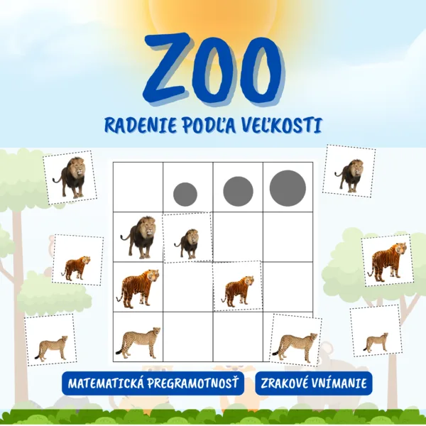 ZOO - radenie podľa veľkosti