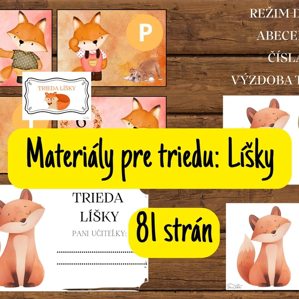 Materiály pre triedu - líšky