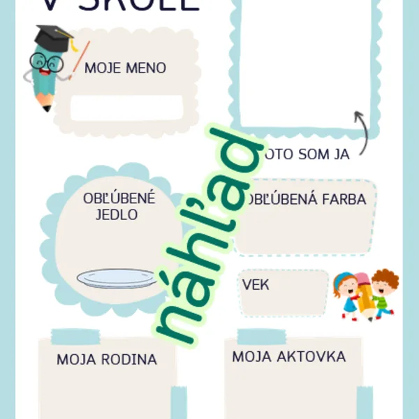 Môj prvý deň v škole