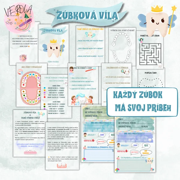 Knižka - ZÚBKOVÁ VÍLA - VEROLA