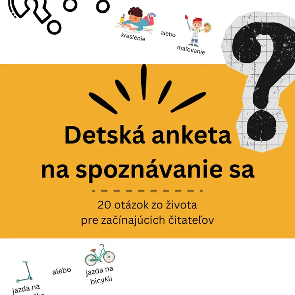 Detská anketa na spoznávanie sa