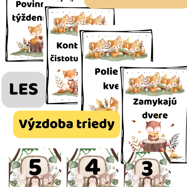 Výzdoba triedy - Les