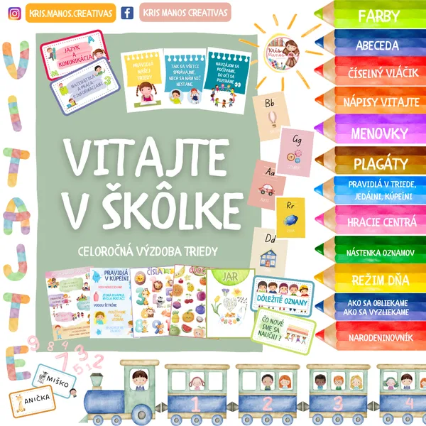 Vitajte v škôlke - výzdoba triedy