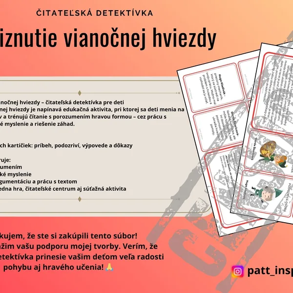 Čitateľská detektívka - Zmiznutie vianočnej hviezdy