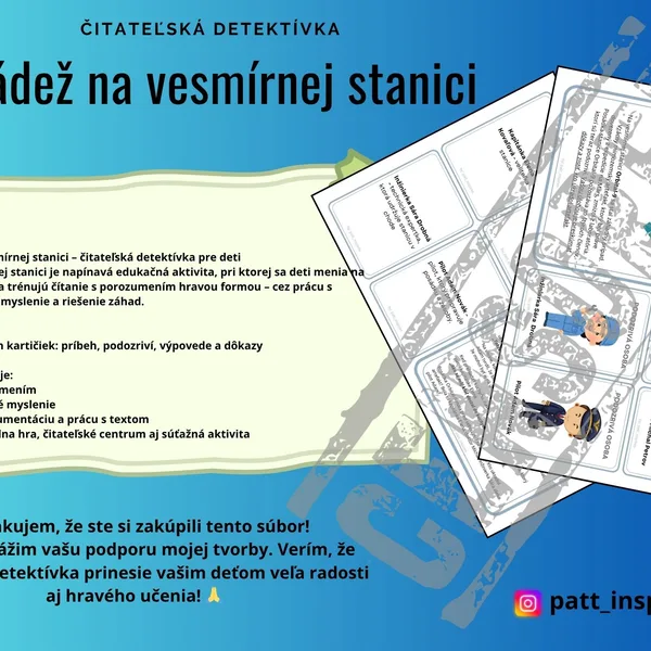 Čitateľská detektívka - Krádež na vesmírnej stanici