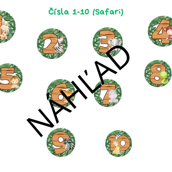 Čísla 1-10 (Safari)