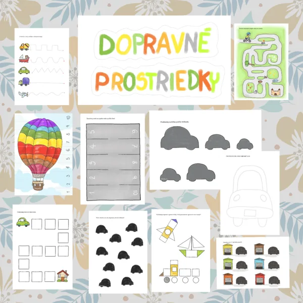 Nalepovacia kniha - Dopravné prostriedky