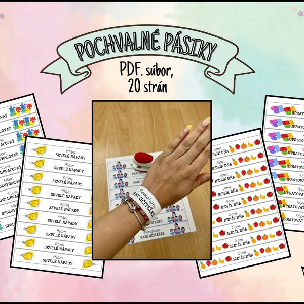 Pochvalné pásiky pre deti 🌟
