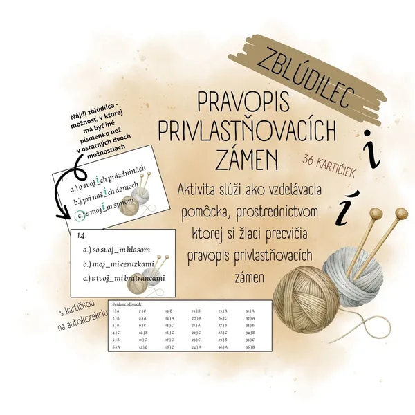 Pravopis privlastňovacích zámen - zblúdilec