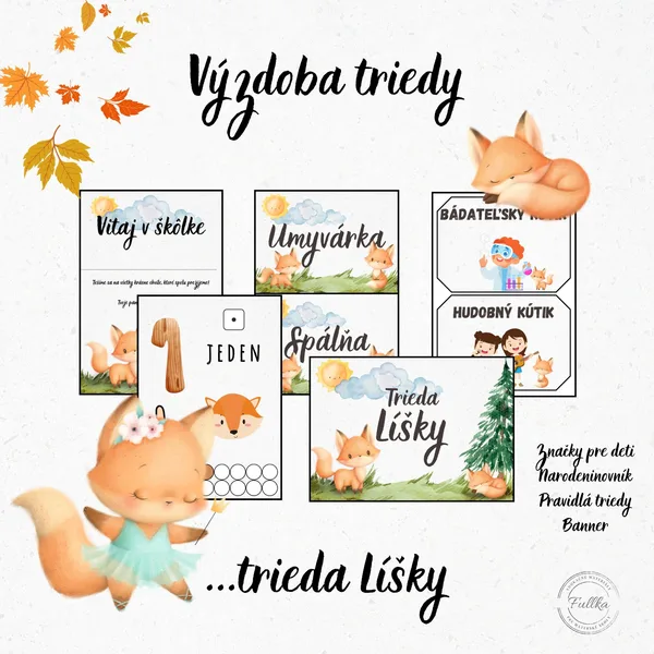 Líšky, Výzdoba triedy, Narodeninovník