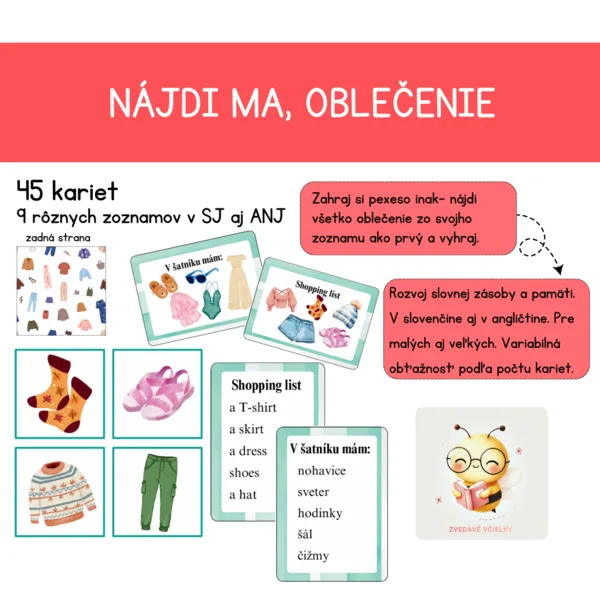 Nájdi ma - OBLEČENIE 