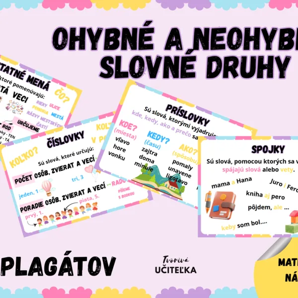 Ohybné a neohybné slovné druhy