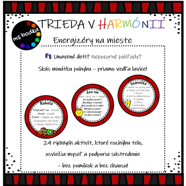 Trieda v harmónii - energizéry na mieste 