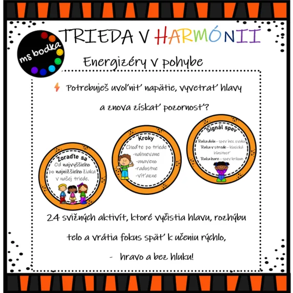 Trieda v harmónii - enrgizéry v priestore