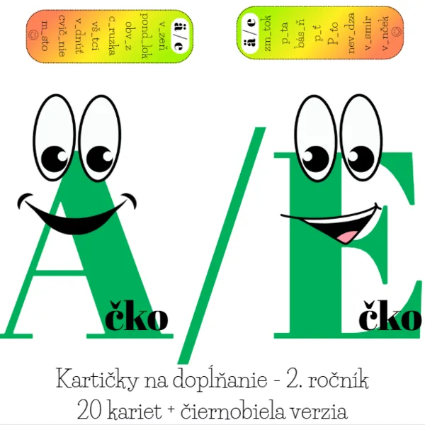 Äčko a Ečko - kartičky 