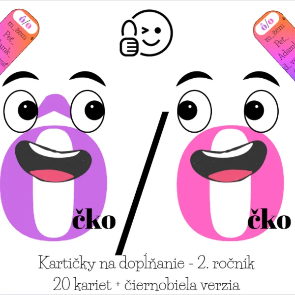  😎 Ôčko a Očko - kartičky 😎