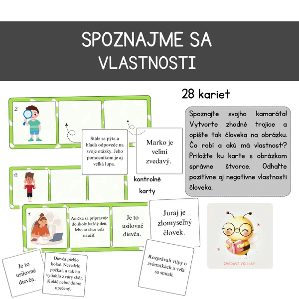 Spoznajme sa! Vlastnosti 