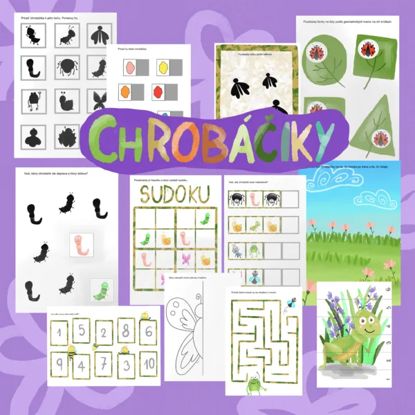 Nalepovacia kniha - Chrobáčiky