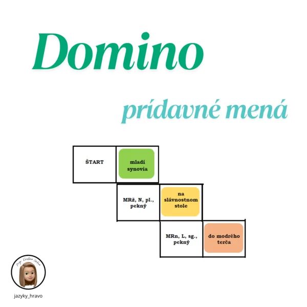 Domino - Prídavné mená 